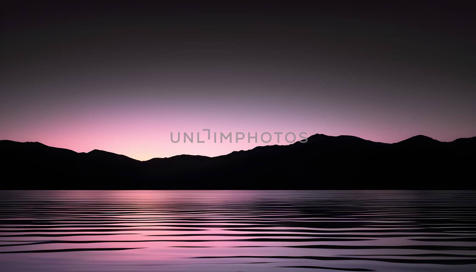 Gentle waves of gradient light smoothly fading into a black background, creating a calming and ethereal visual effect.