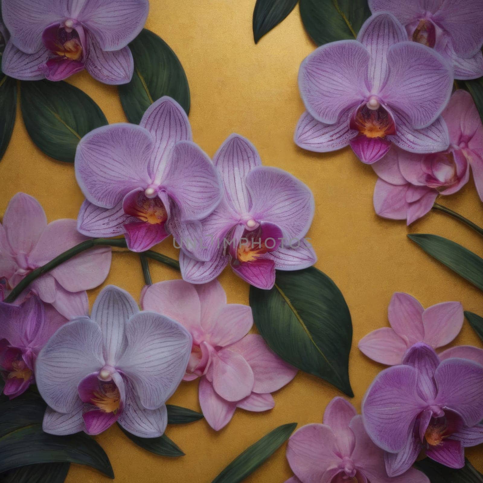 Colorful orchid close-up, bold purple and pink, detailed petals, perfect for floral art, nature themes, vibrant backgrounds, or exotic decor inspirations