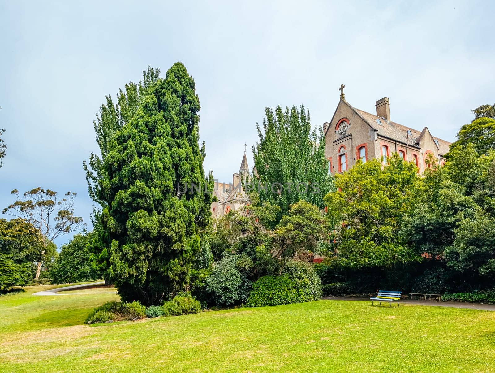 MELBOURNE, AUSTRALIA - DECEMBER 26 2024: Abbotsford Convent on a hot summer's day in Melbourne Australia