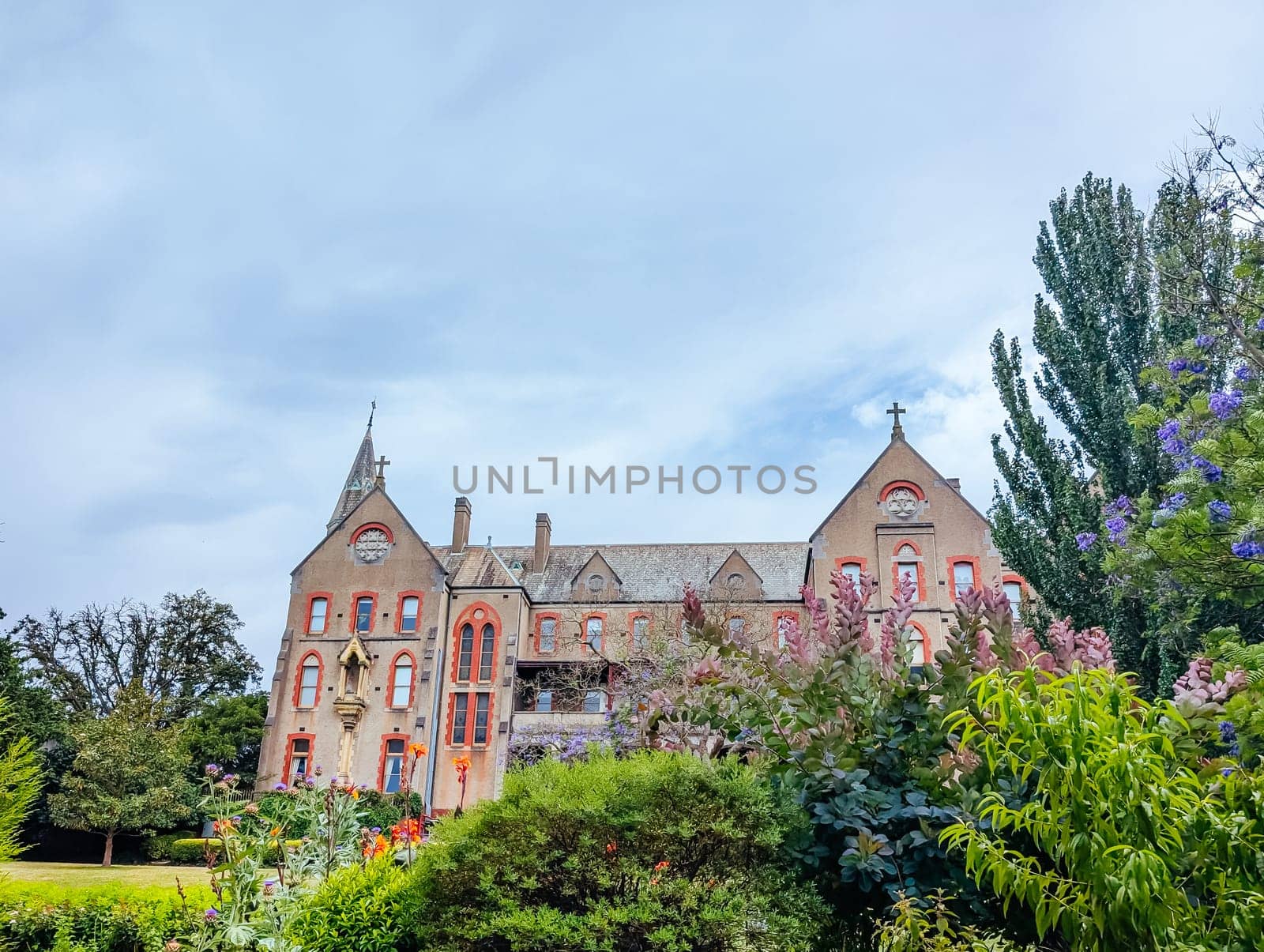 MELBOURNE, AUSTRALIA - DECEMBER 26 2024: Abbotsford Convent on a hot summer's day in Melbourne Australia