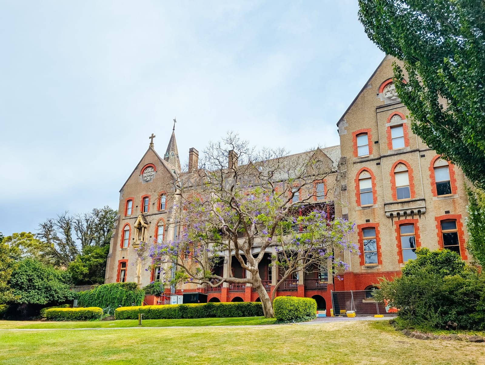 MELBOURNE, AUSTRALIA - DECEMBER 26 2024: Abbotsford Convent on a hot summer's day in Melbourne Australia