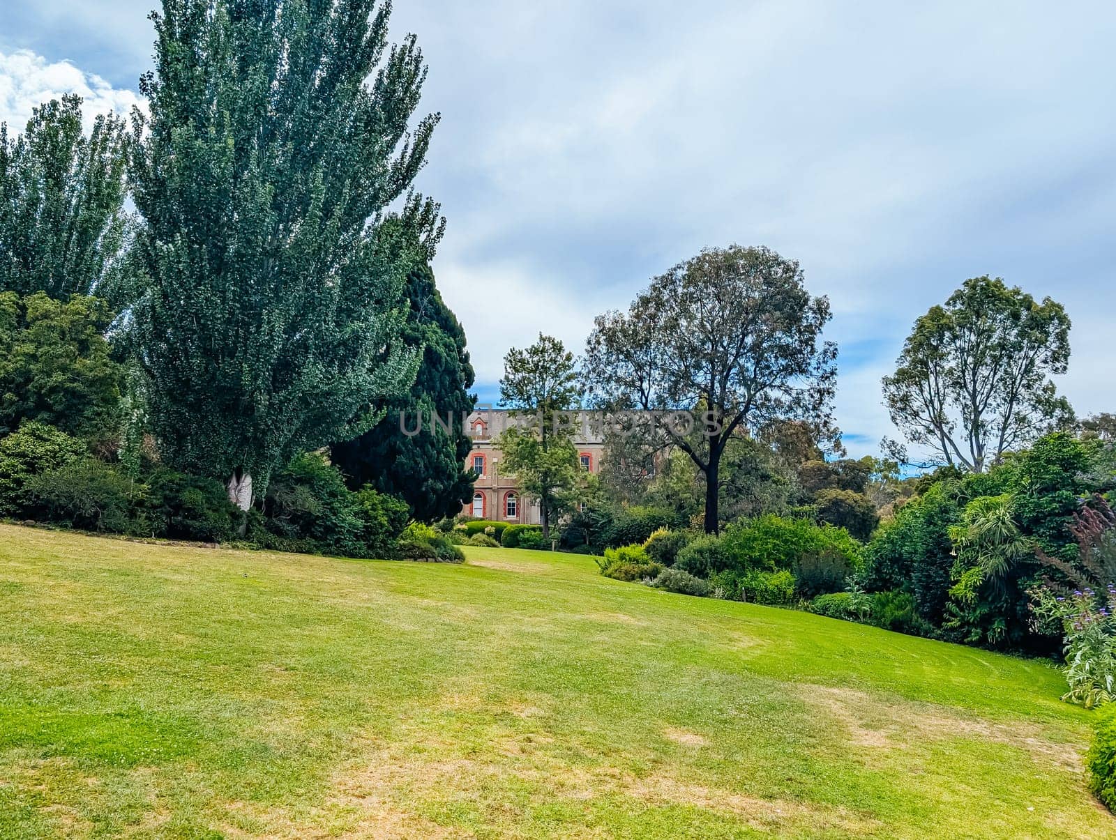 MELBOURNE, AUSTRALIA - DECEMBER 26 2024: Abbotsford Convent on a hot summer's day in Melbourne Australia