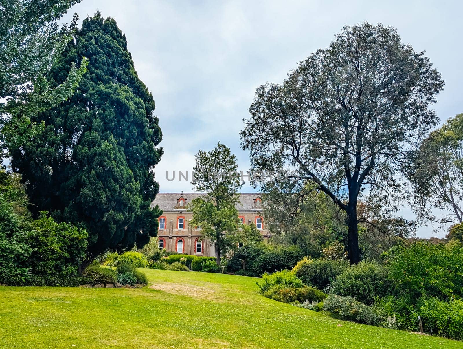 MELBOURNE, AUSTRALIA - DECEMBER 26 2024: Abbotsford Convent on a hot summer's day in Melbourne Australia