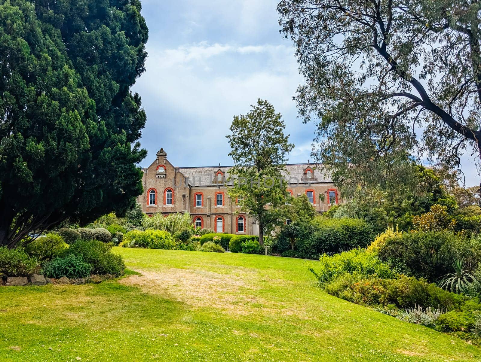 MELBOURNE, AUSTRALIA - DECEMBER 26 2024: Abbotsford Convent on a hot summer's day in Melbourne Australia