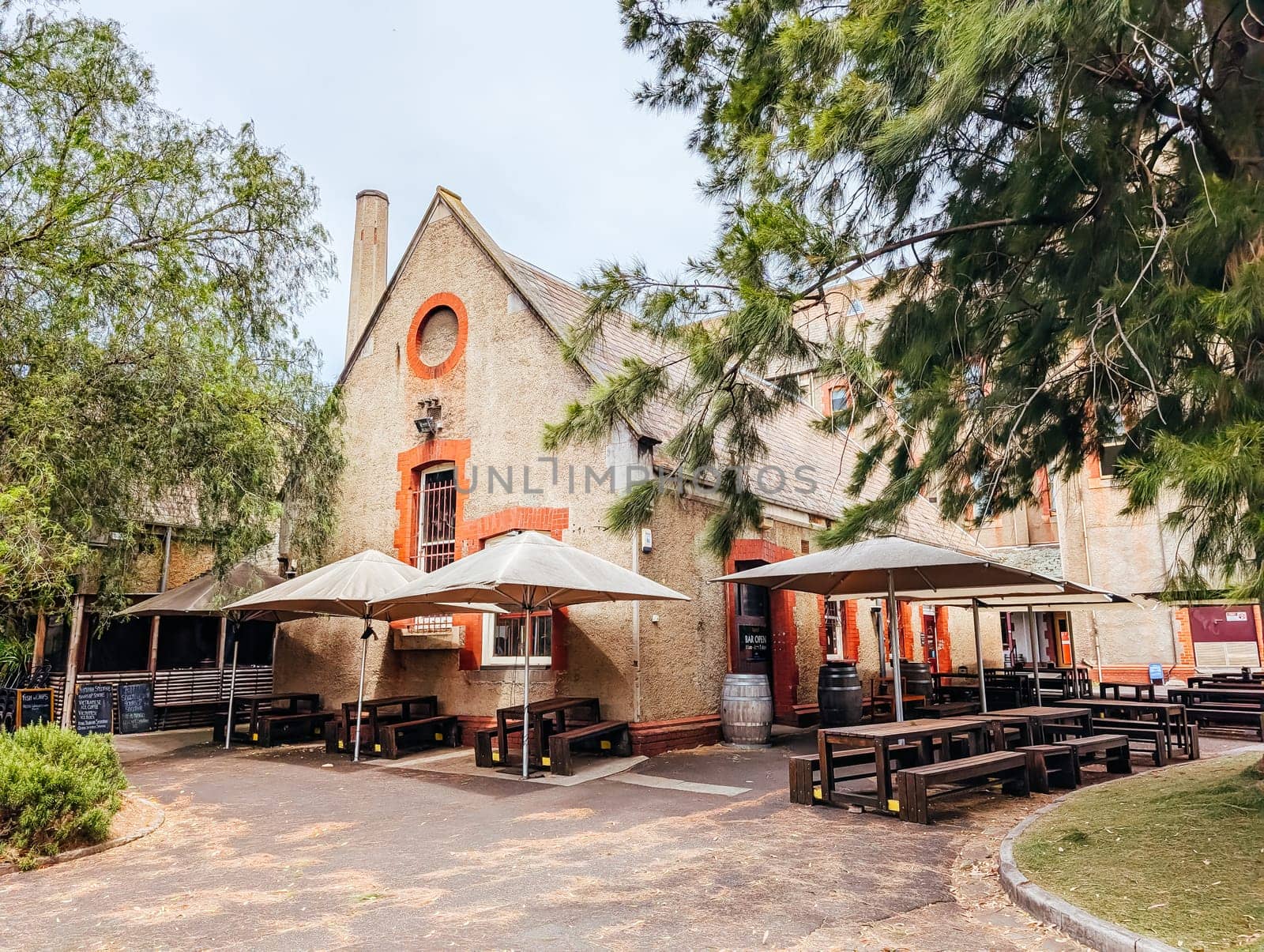 MELBOURNE, AUSTRALIA - DECEMBER 26 2024: Abbotsford Convent on a hot summer's day in Melbourne Australia