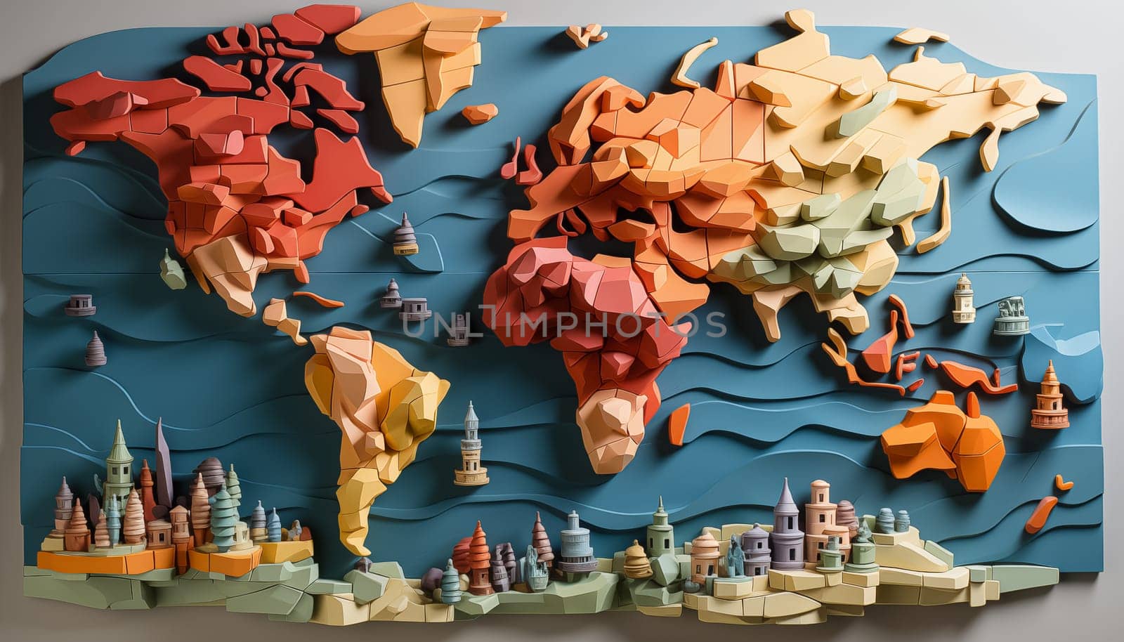 World map - abstract background. High quality photo