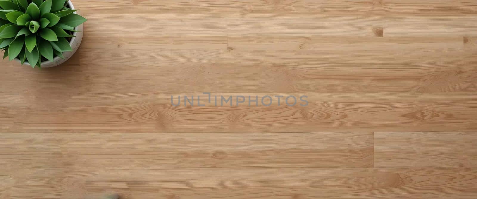 Warm, golden wood stretches out, inviting touch. A lone succulent whispers calm, nestled in simplicity. Tranquility reigns in this serene, minimalist haven.
