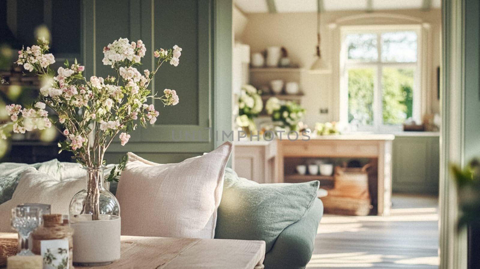 Country cottage decor, Cotswolds style interior design, furniture and home decor in elegant English country house style idea