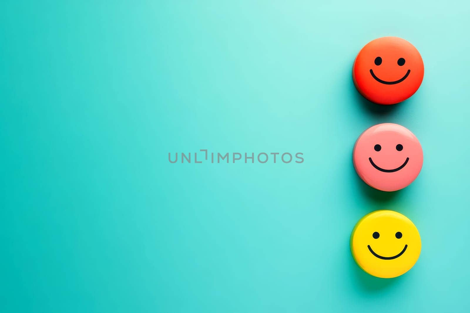 Funny smiley face on a white background. World Emoji Day.