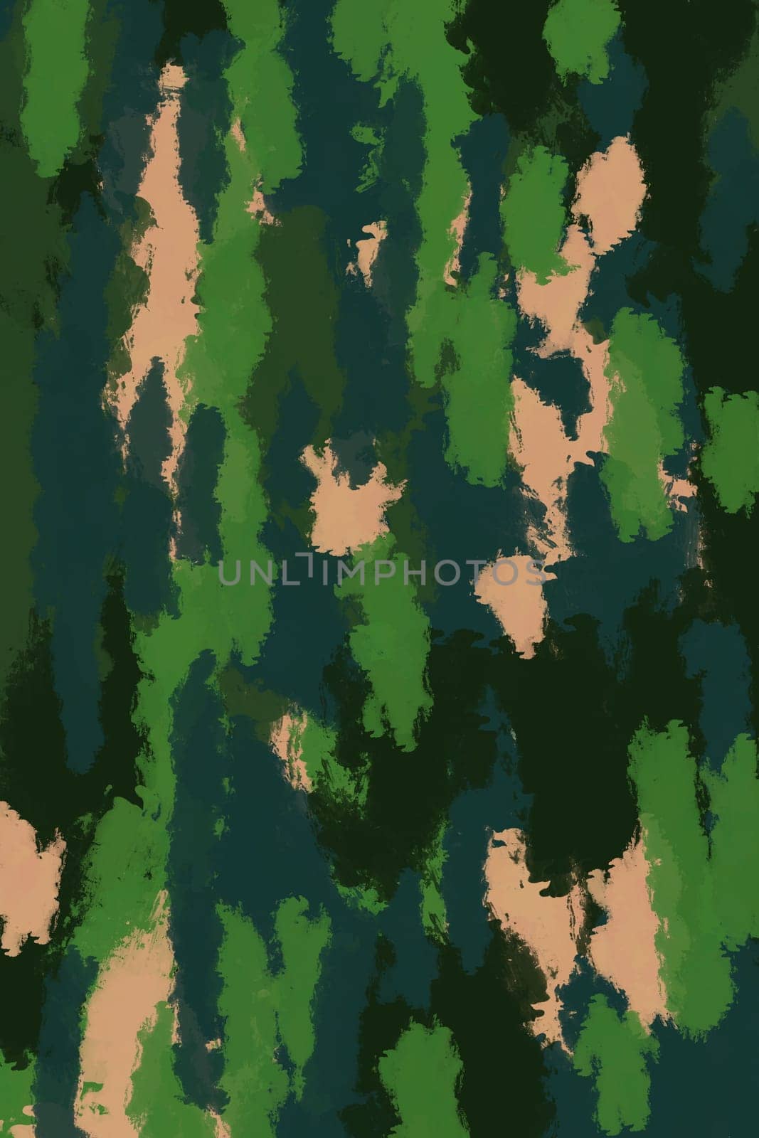 green-beige spotted camouflage textured background with brush strokes