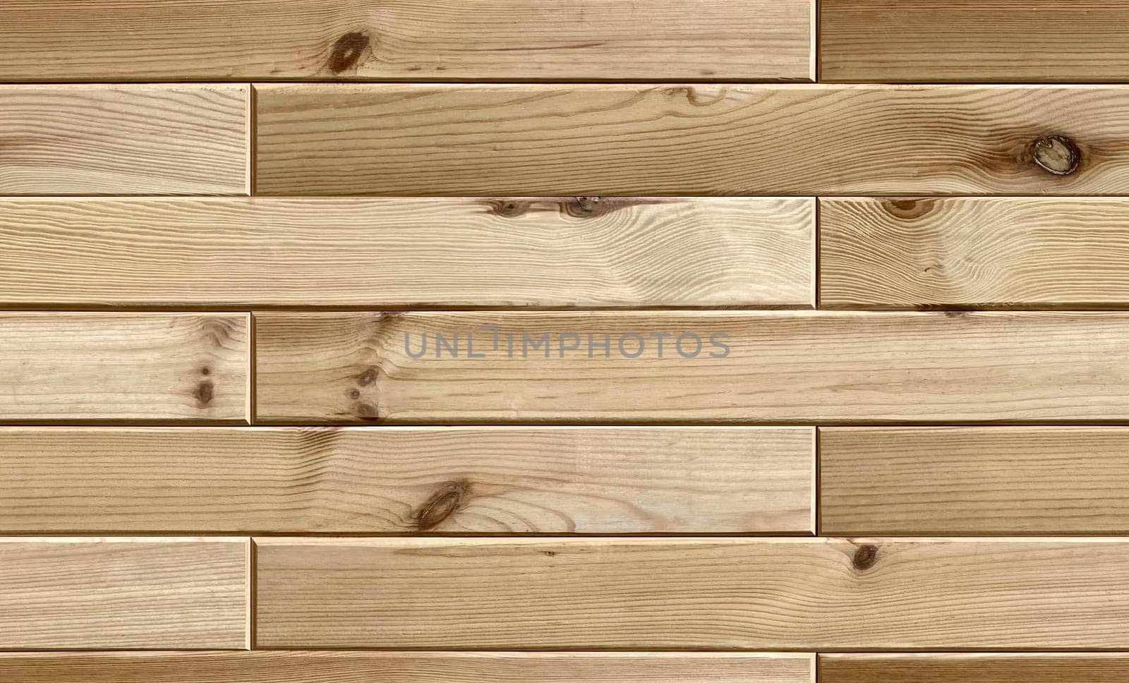 A seamless wood texture featuring smooth planks with visible grain patterns in a light beige tone, perfect for rustic or natural designs.