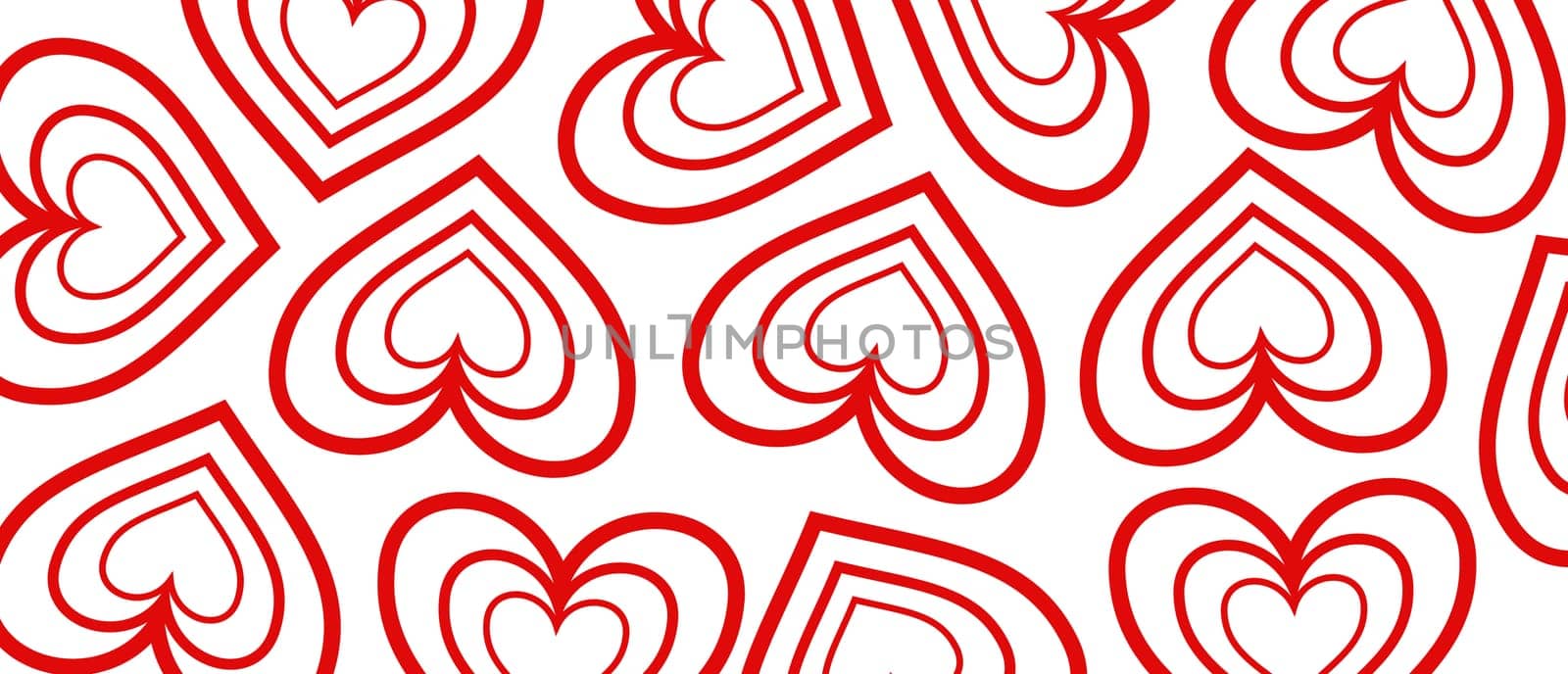 Pattern with love Valentine hearts. Template holiday illustration. Valentines cute romantic cartoon hearts .