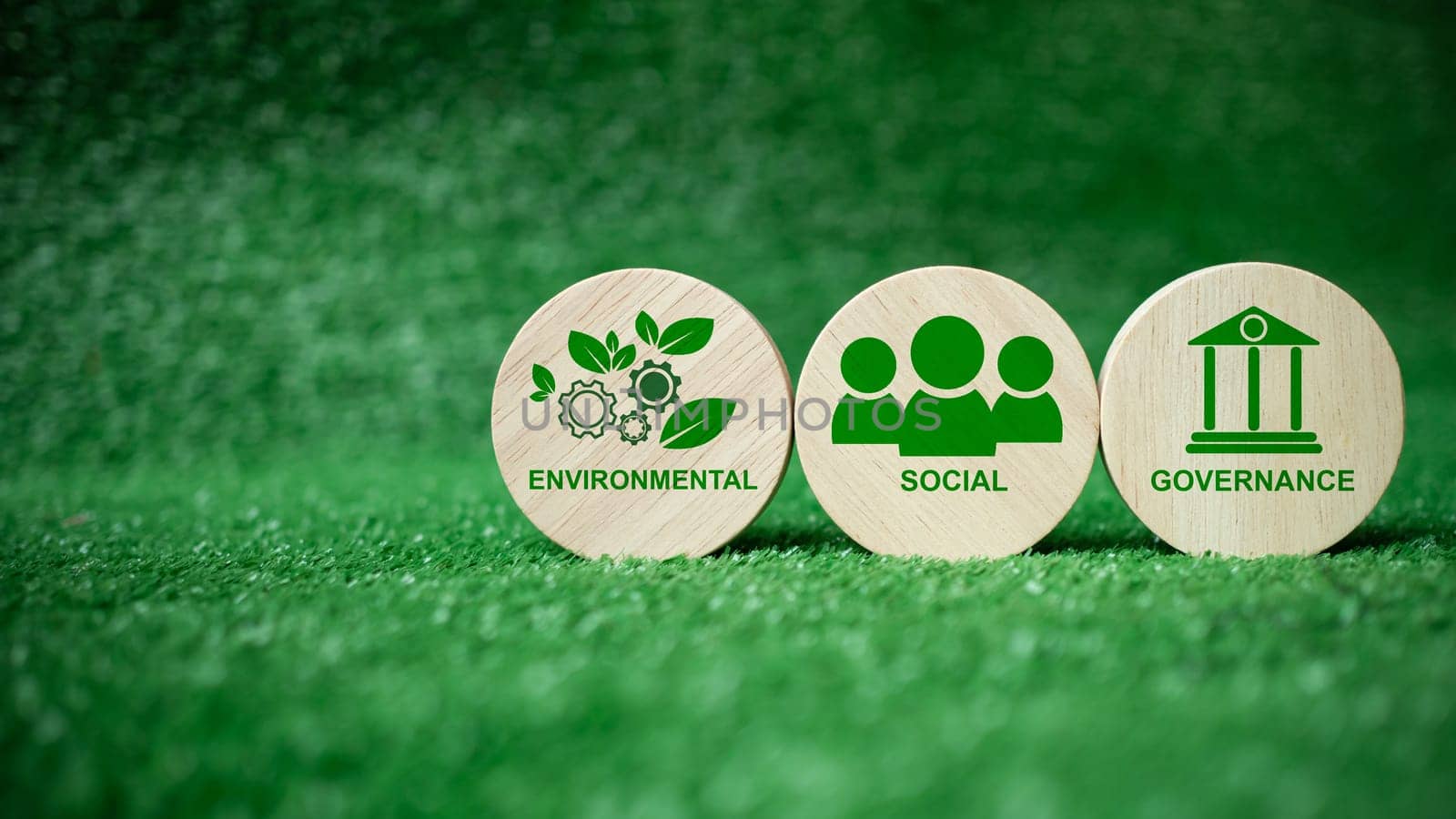 ESG concept for environment, society and governance in sustainable. business responsible environmental. by Unimages2527