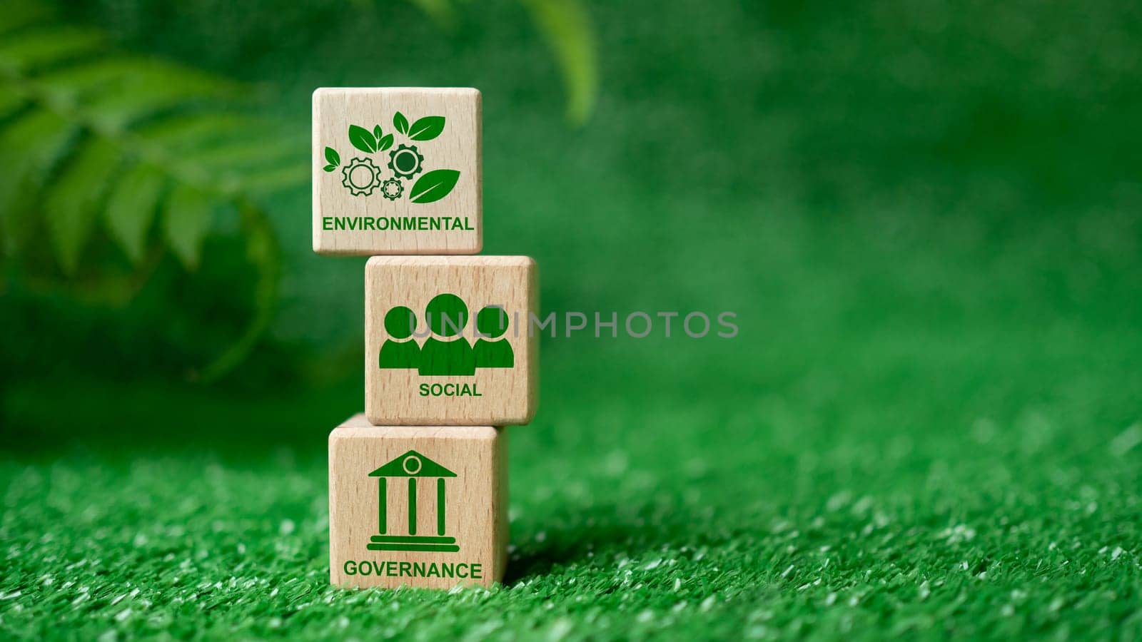 ESG concept for environment, society and governance in sustainable. business responsible environmental. by Unimages2527