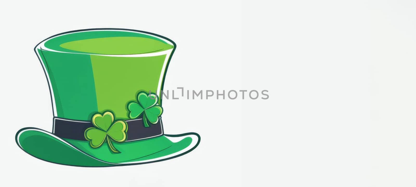 Green St. Patrick's Day hat isolated on a white background