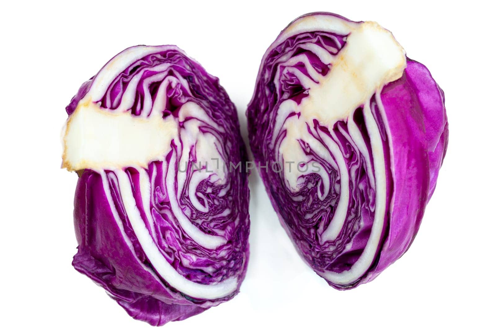 beautiful organic red cabbage isolated on white by JPC-PROD