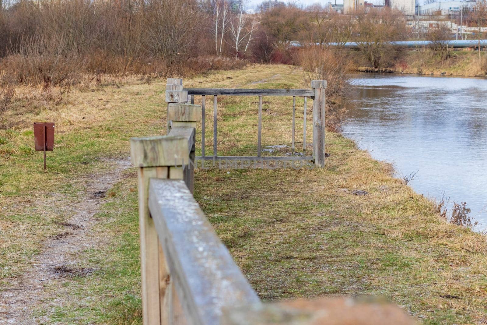 Shot of the river at autumn