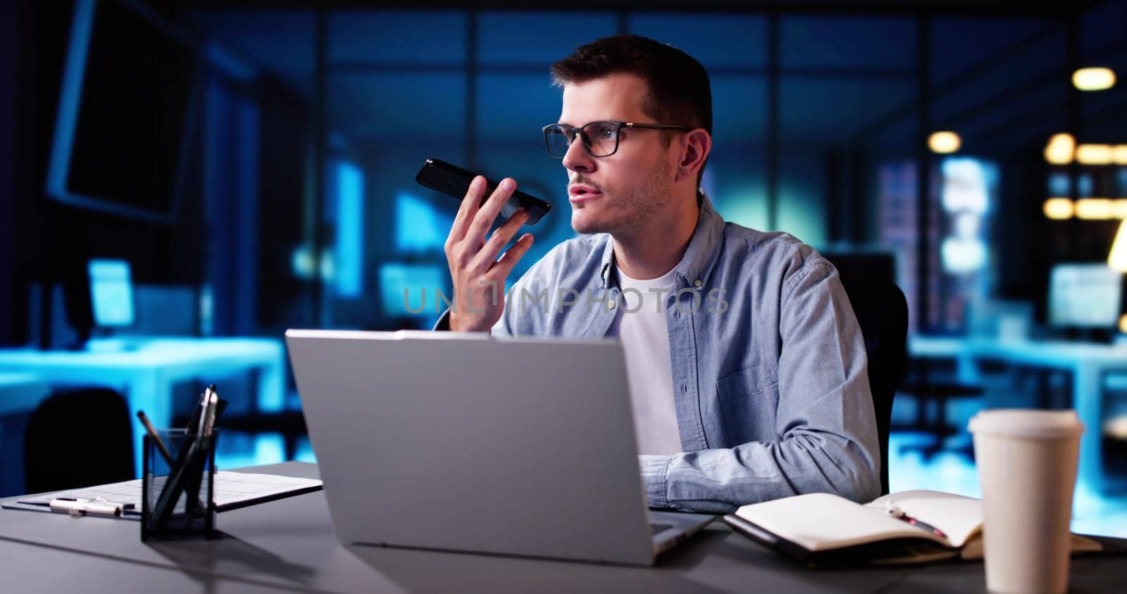 Business Man Talking On Phone