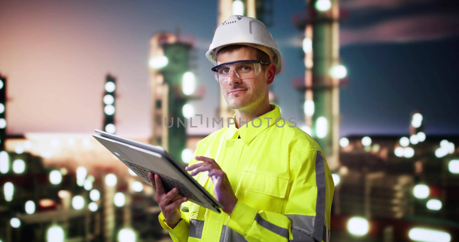 Happy Technician At Oil