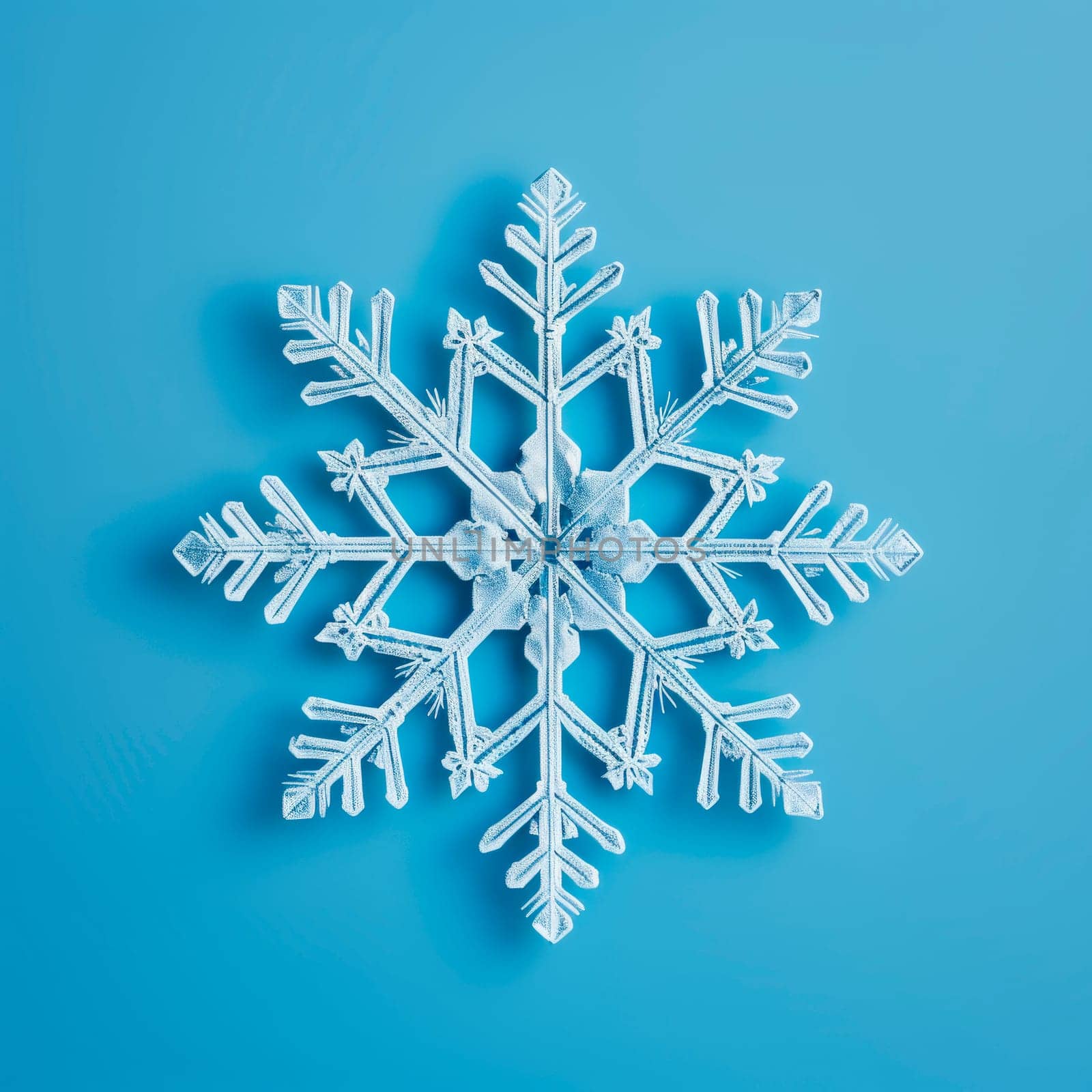 Snowflake close-up, minimalism. by Spirina