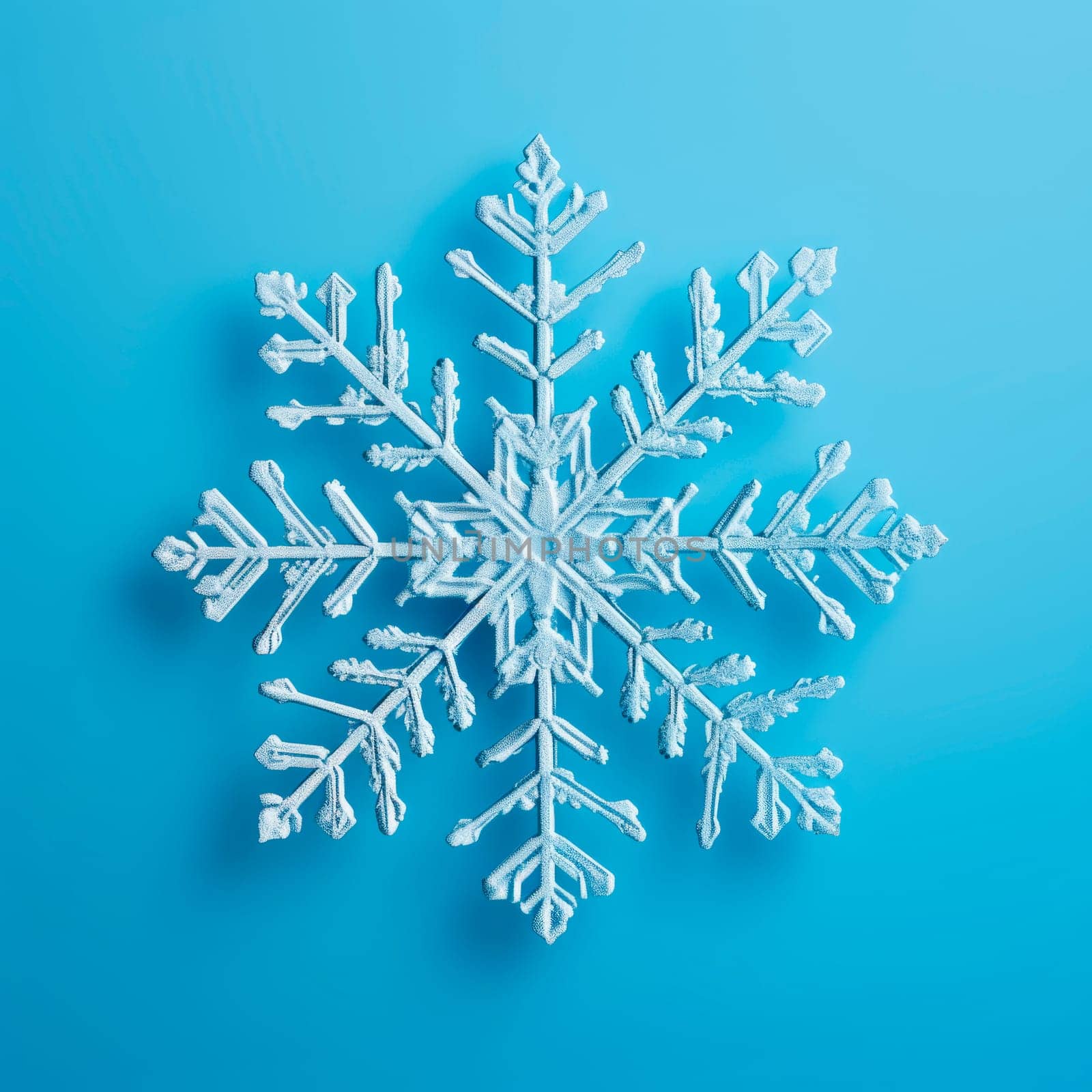 Snowflake close-up, minimalism.