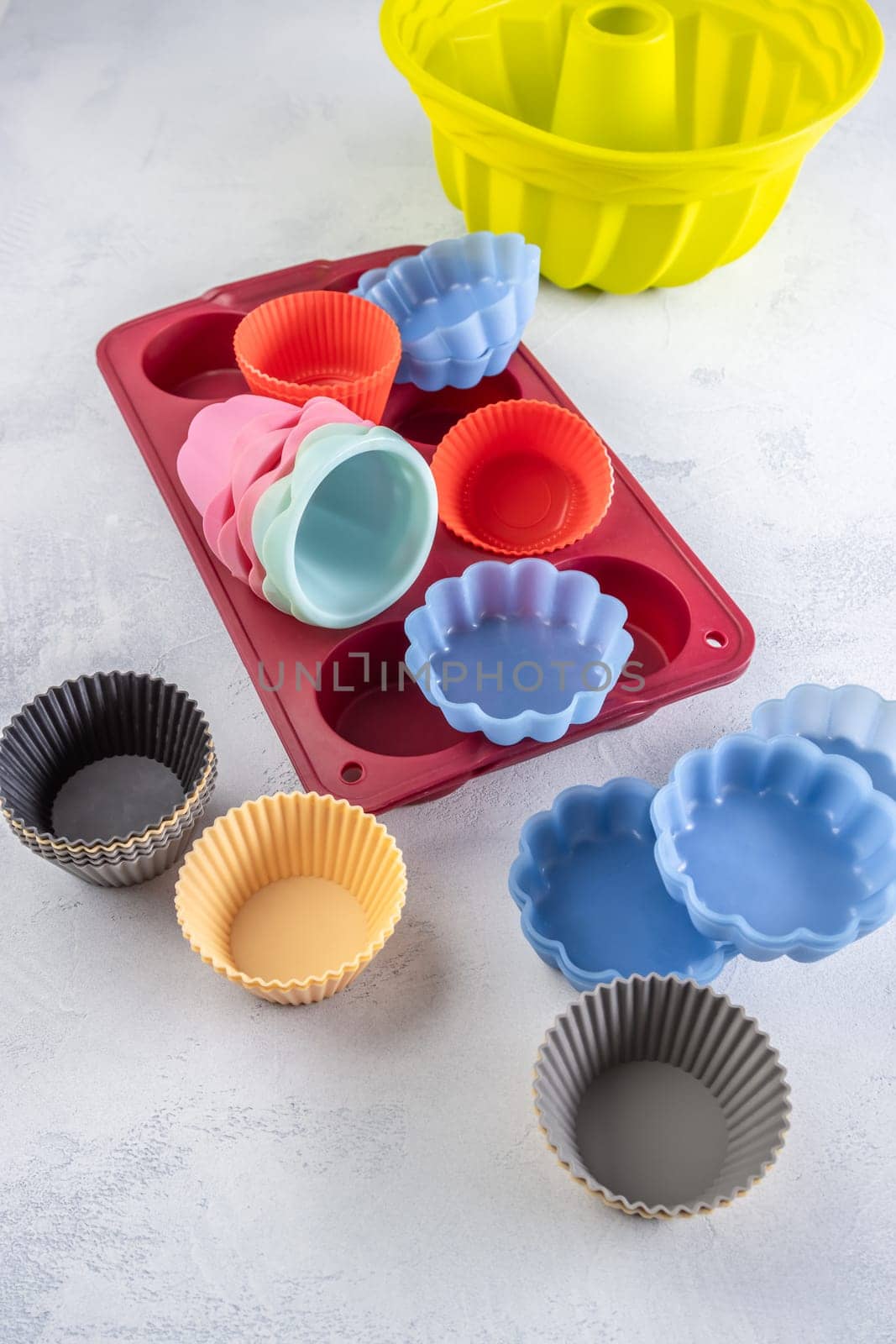 Assortment of silicone confectionery utensils
