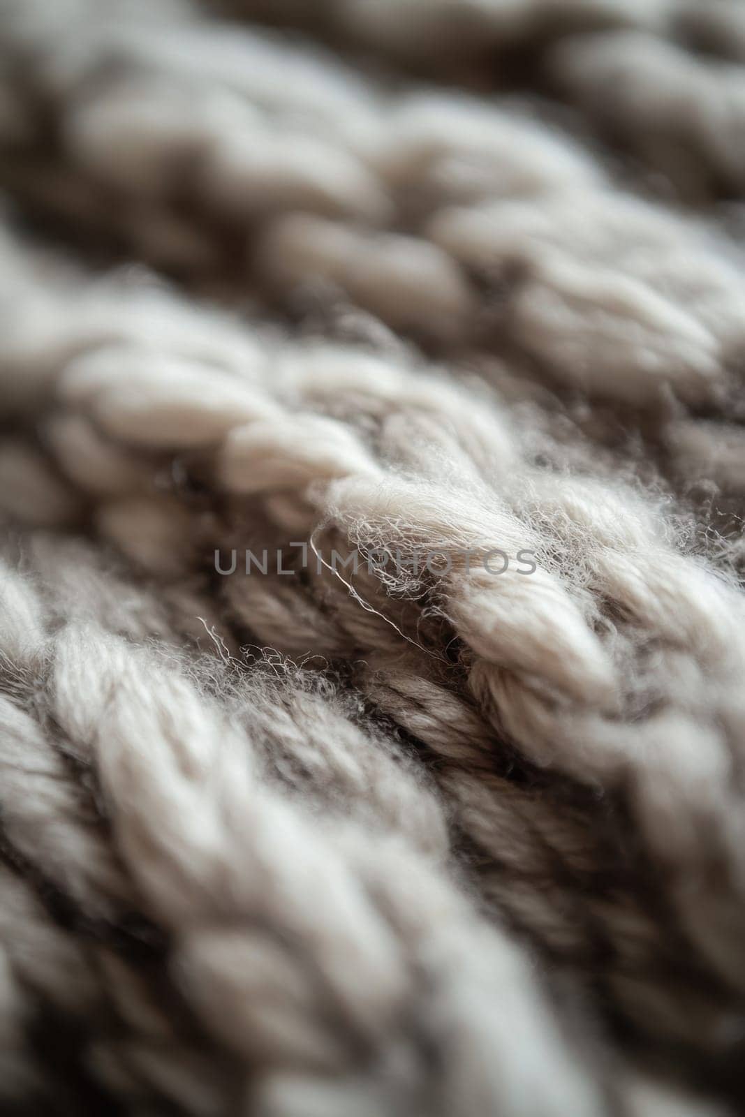 Close-up of wool yarn. Materials for light industry.