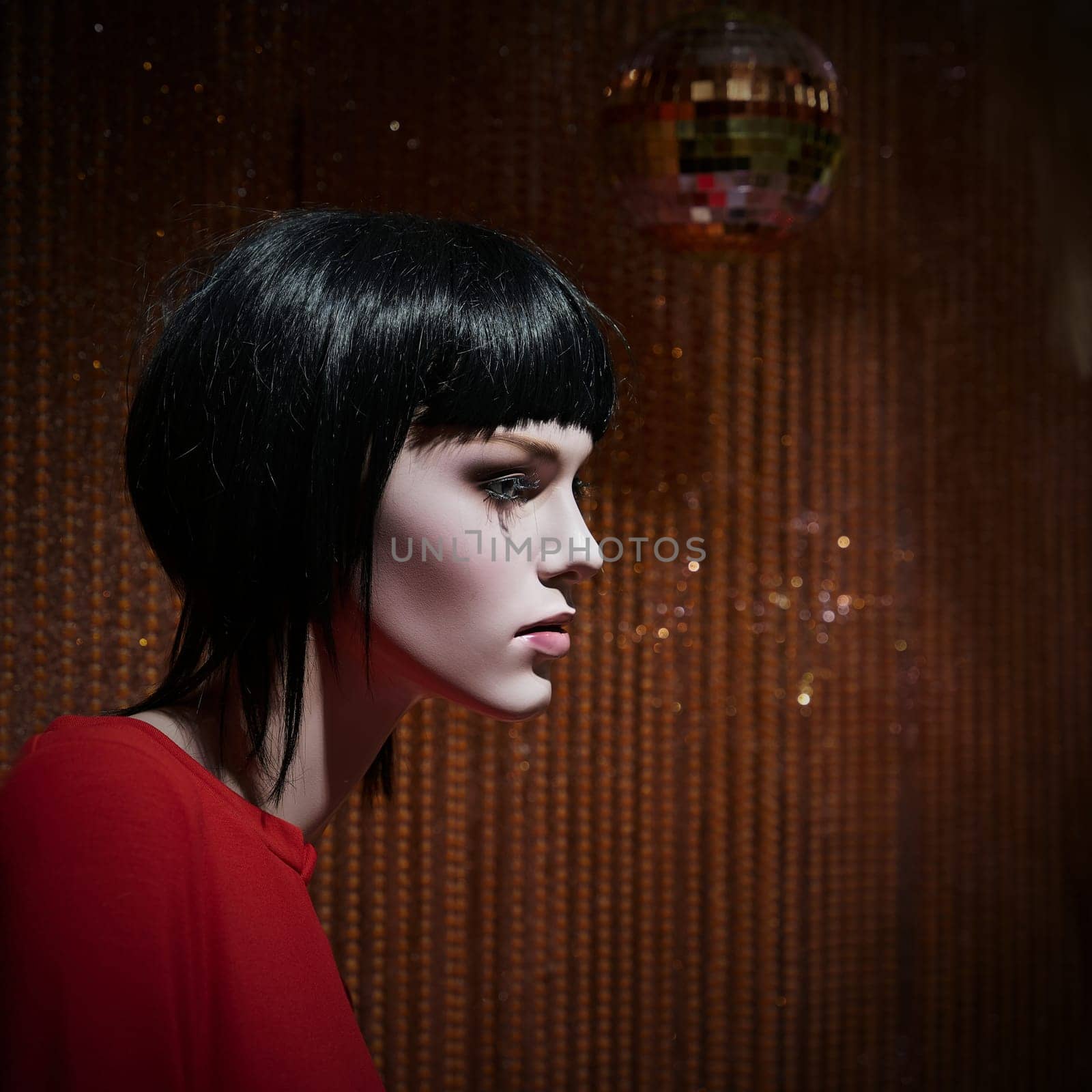 Window mannequin in a shop window in the city center of Magdeburg in Germany