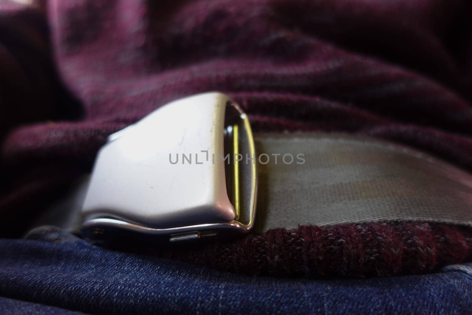 This is a detailed view of a seatbelt buckle that can be found inside a cars interior