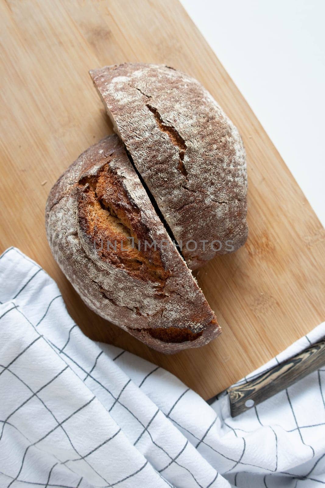 Bread on a cutting board