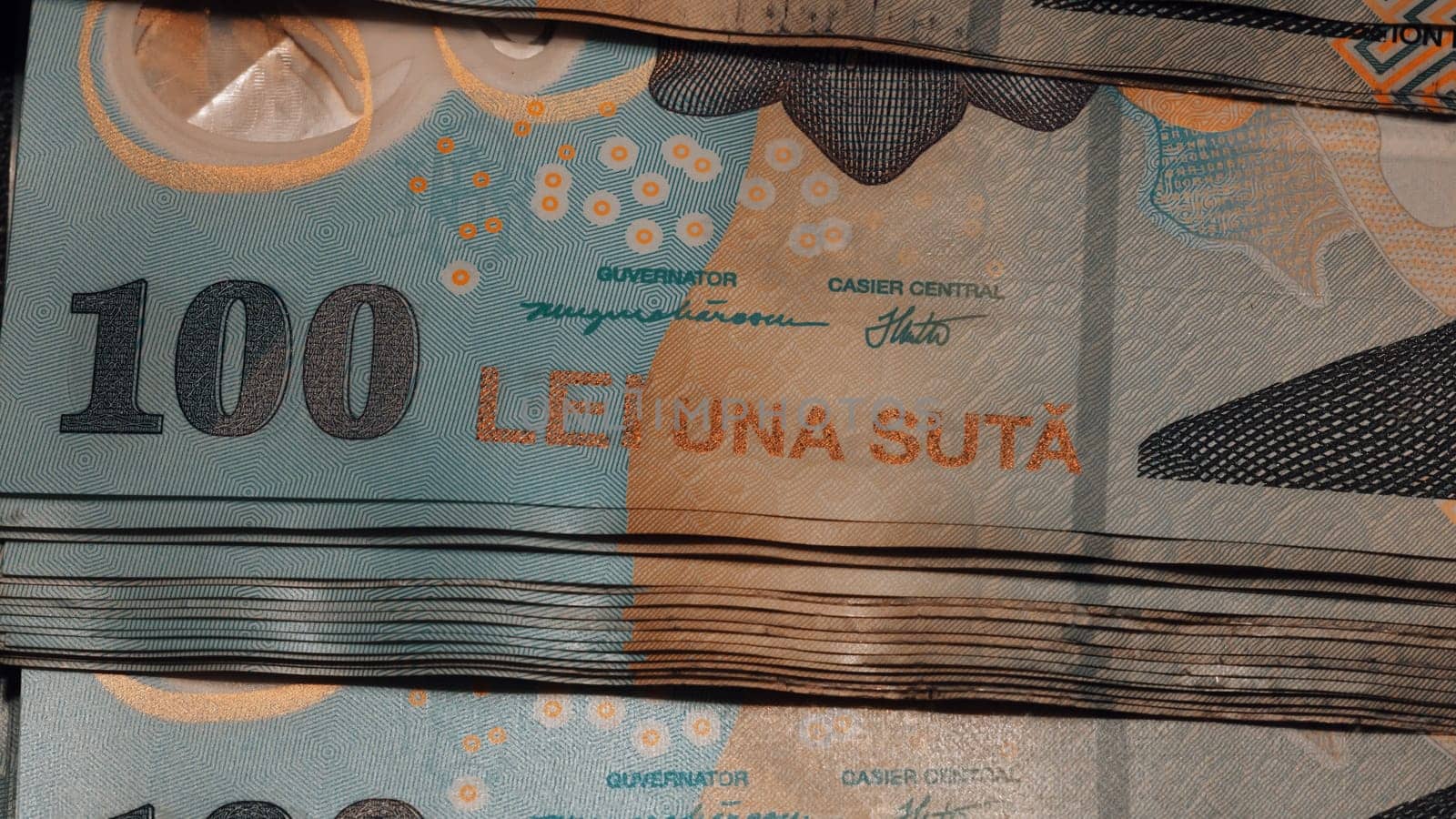 Romanian LEI Currency Banknote. RON Money European Currency by vladispas