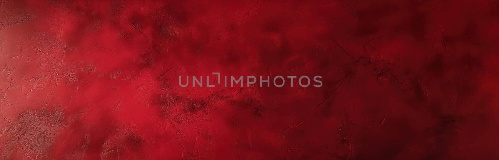 Dark red grunge decorative plaster wall abstract background. Generative AI design