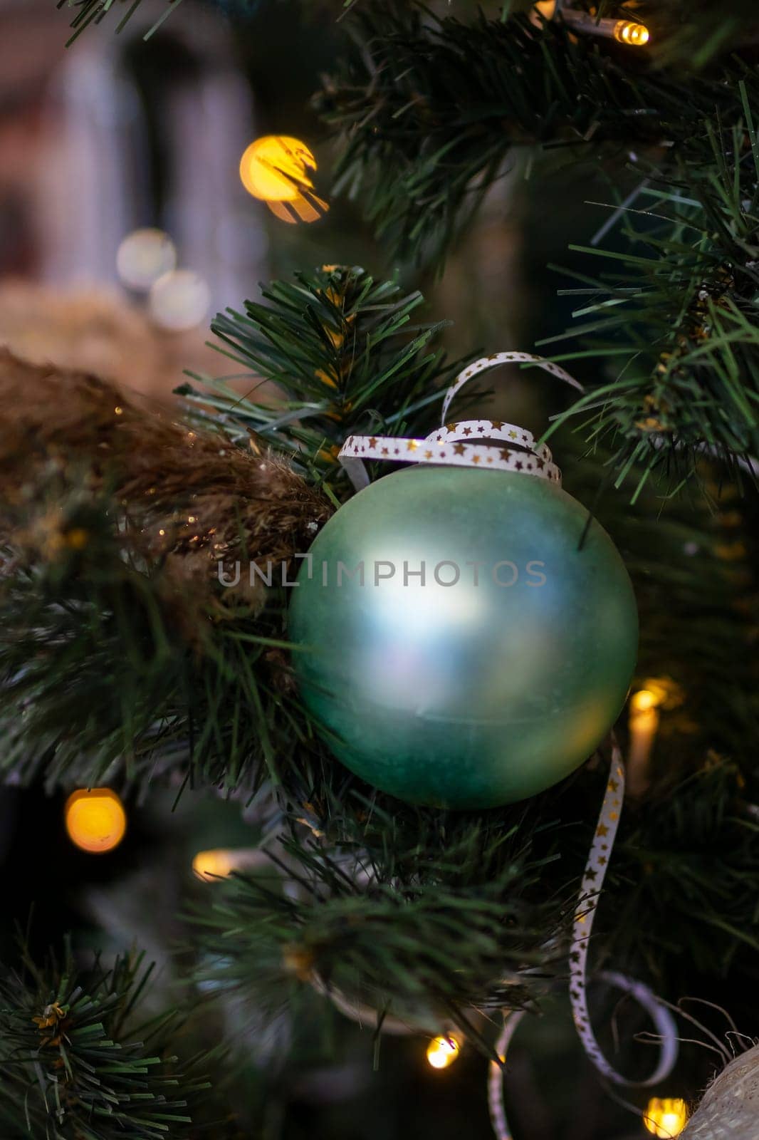 A beautifully decorated Christmas tree radiates joy and warmth, creating a festive atmosphere during the holidays