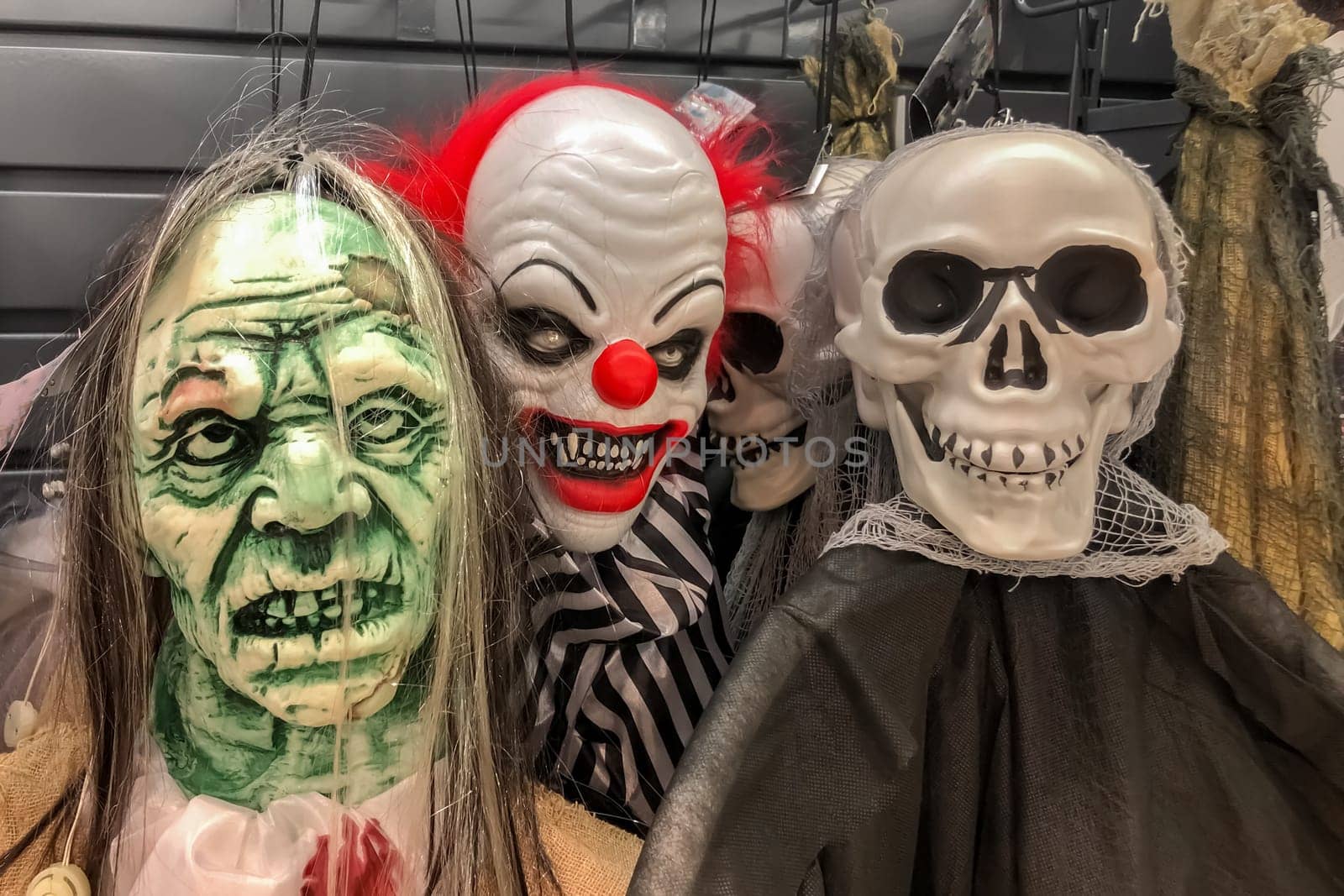 Zombie clown skeleton Halloween Costume Store