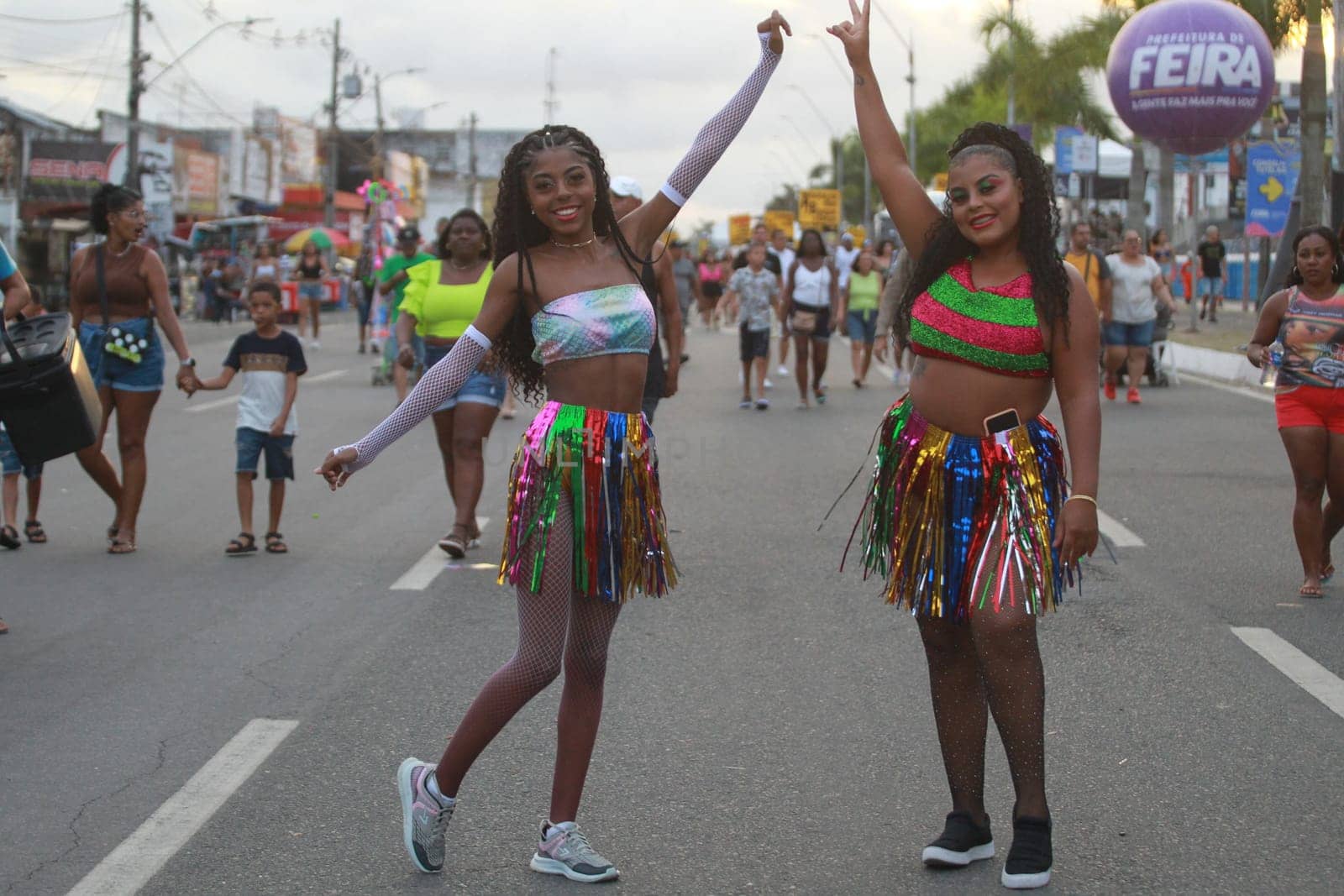 salvador, bahia, brazil - april 23, 2023: micareta party in the city of Feira de Santana.