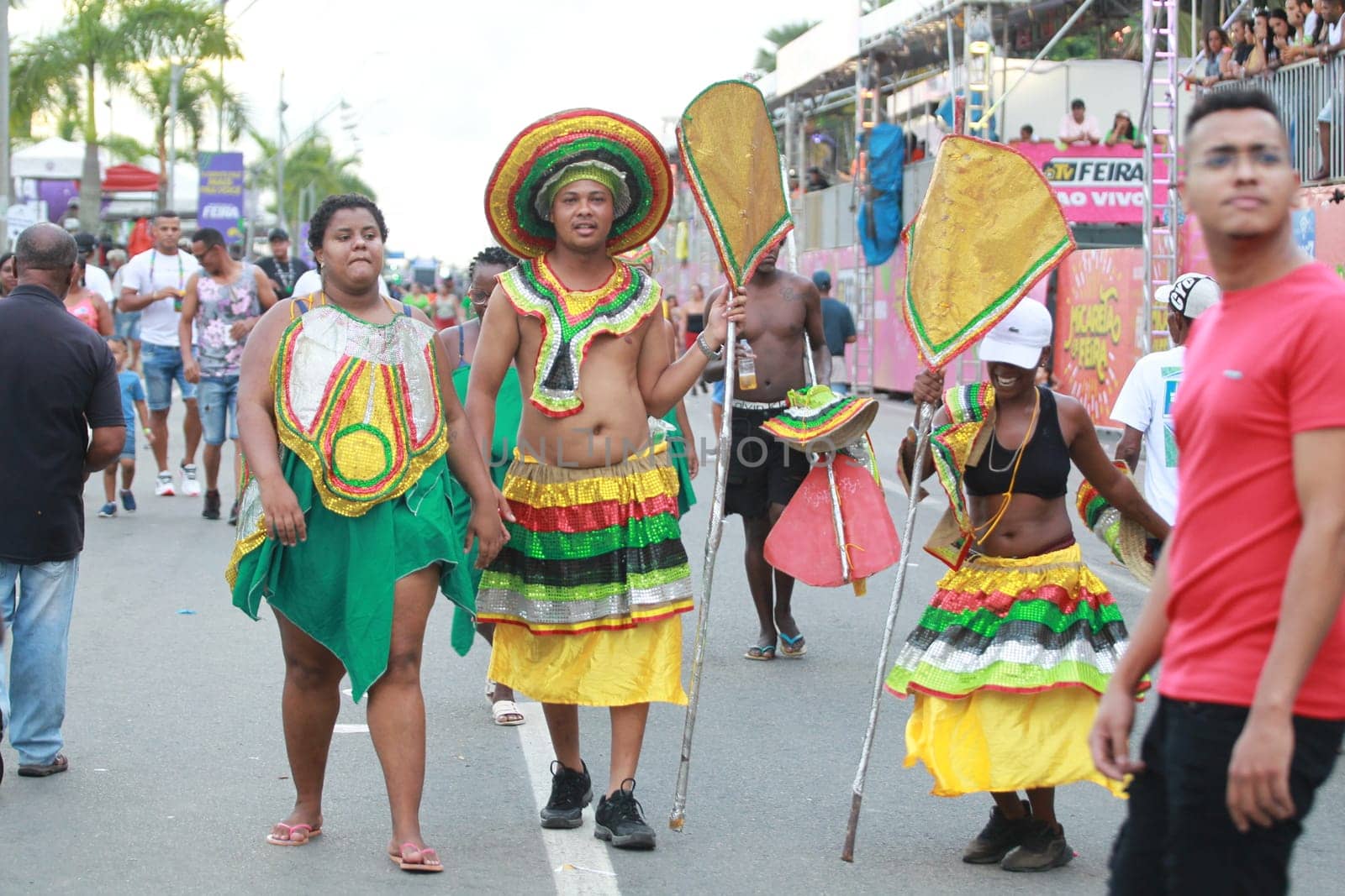 salvador, bahia, brazil - april 23, 2023: micareta party in the city of Feira de Santana.