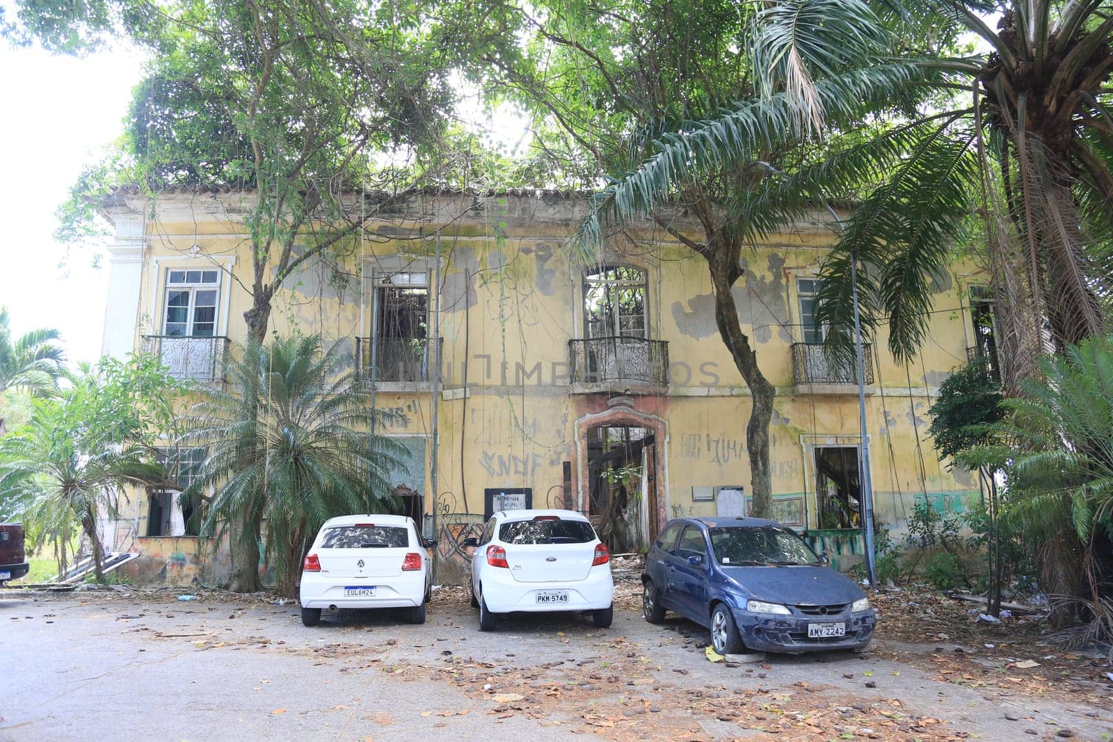 salvador, bahia, brazil - december 30, 2024: ruins of the mansion of Solar Boa Vista in the city of Salvador.