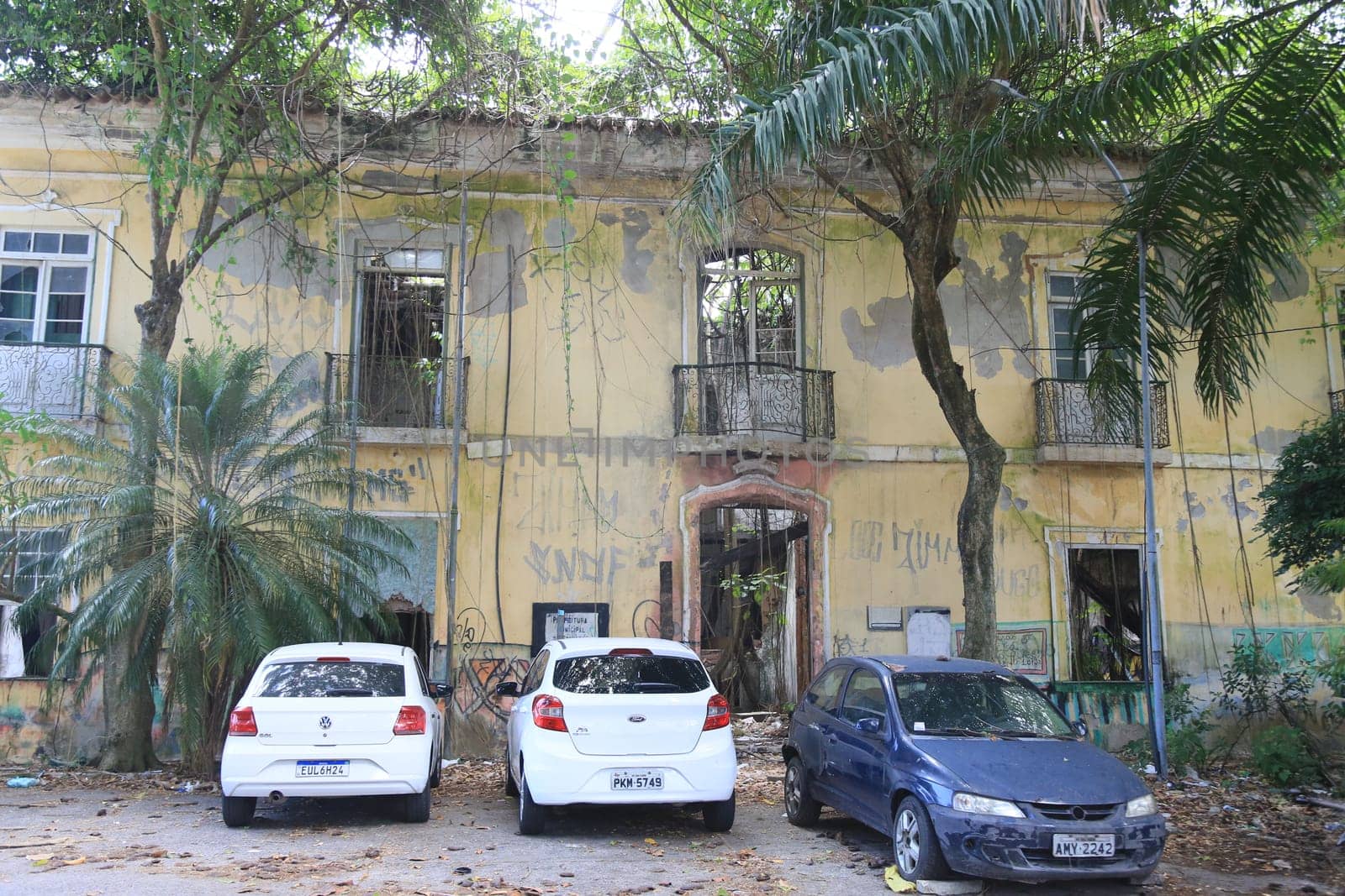 salvador, bahia, brazil - december 30, 2024: ruins of the mansion of Solar Boa Vista in the city of Salvador.