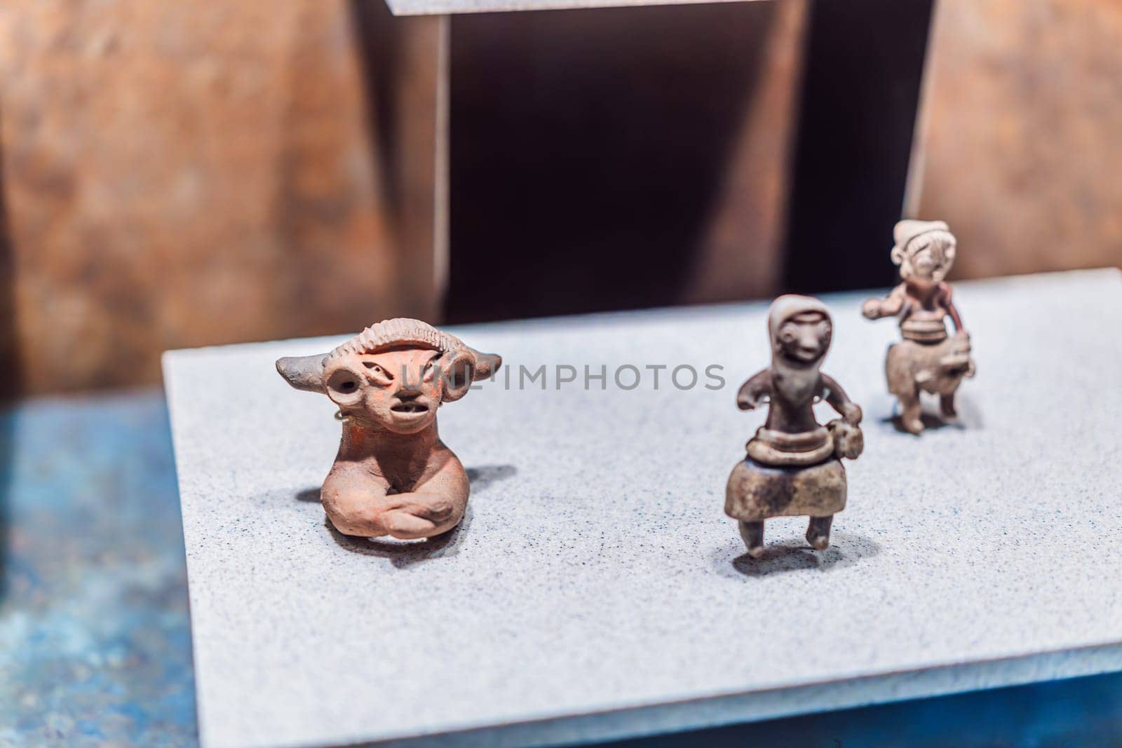 27.07.2024 Mexico City, Mexico: Artifact from the National Museum of Anthropology in Mexico City. Historic and cultural treasure showcasing Mexico rich pre-Columbian heritage. Anthropology, history, and education concept.