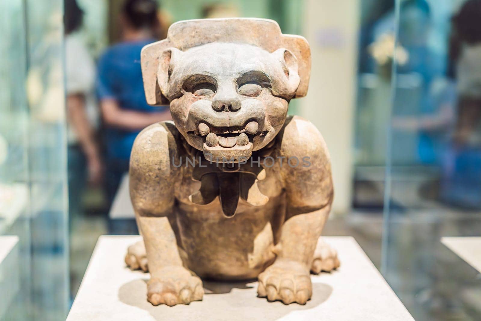 27.07.2024 Mexico City, Mexico: Artifact from the National Museum of Anthropology in Mexico City. Historic and cultural treasure showcasing Mexico rich pre-Columbian heritage. Anthropology, history, and education concept.