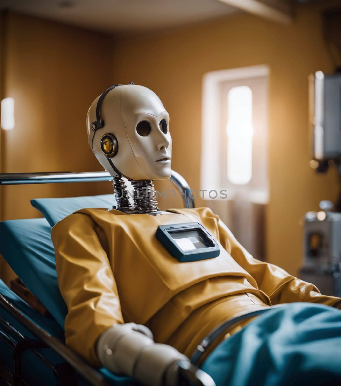 android at the hospital. Ai generation by vicnt