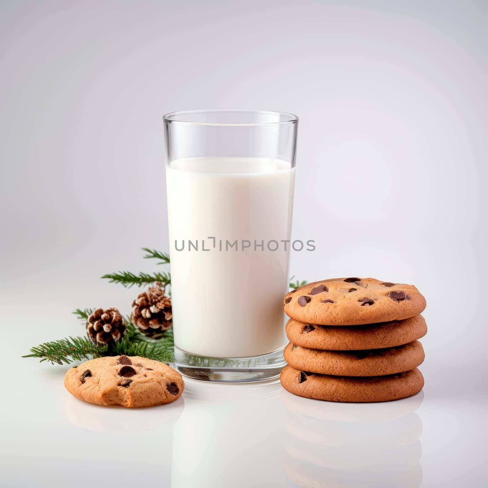 Treats for Santa Claus - milk and cookies by Spirina