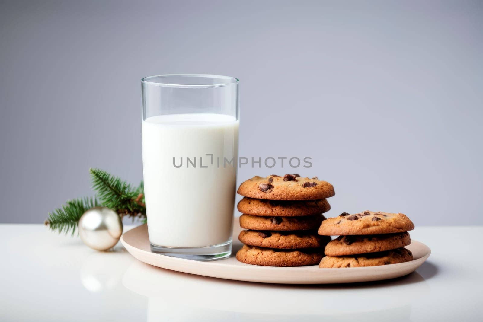 Treats for Santa Claus - milk and cookies by Spirina