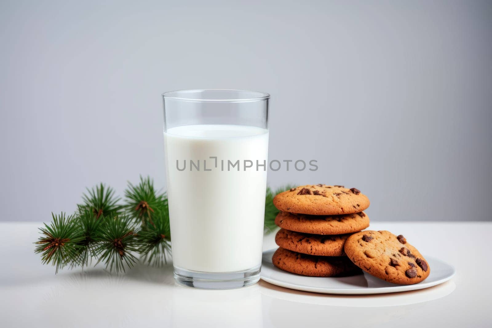 Treats for Santa Claus - milk and cookies by Spirina