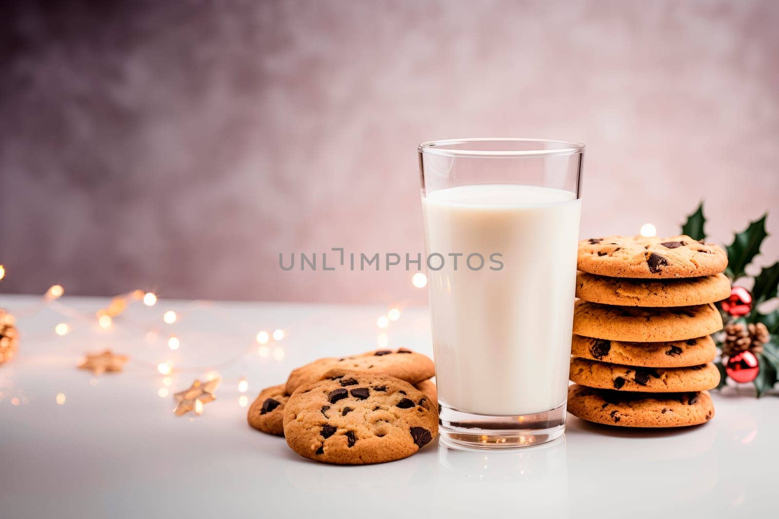 Treats for Santa Claus - milk and cookies by Spirina