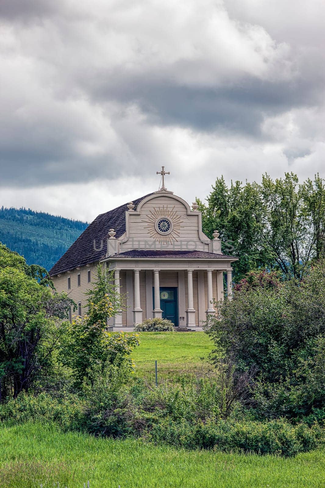 The historic Cataldo Mission located in north Idaho.