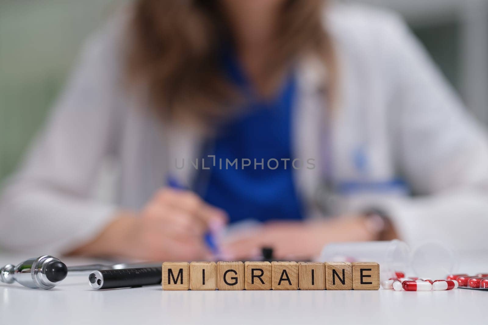 A healthcare provider explores migraine solutions, showcasing advanced tools and expertise to assist patients