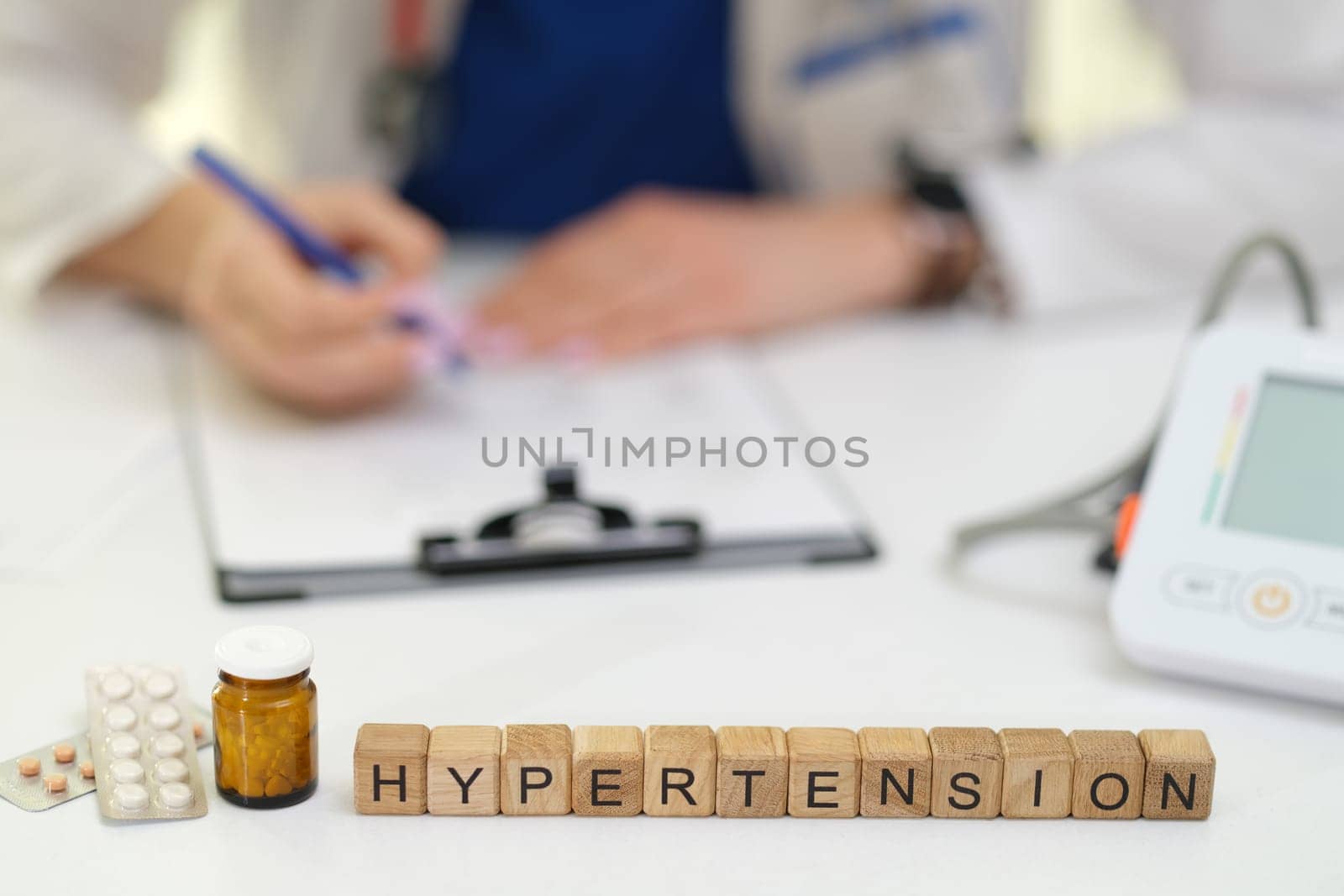 This text summarizes how to manage hypertension using medications and tools for monitoring blood pressure
