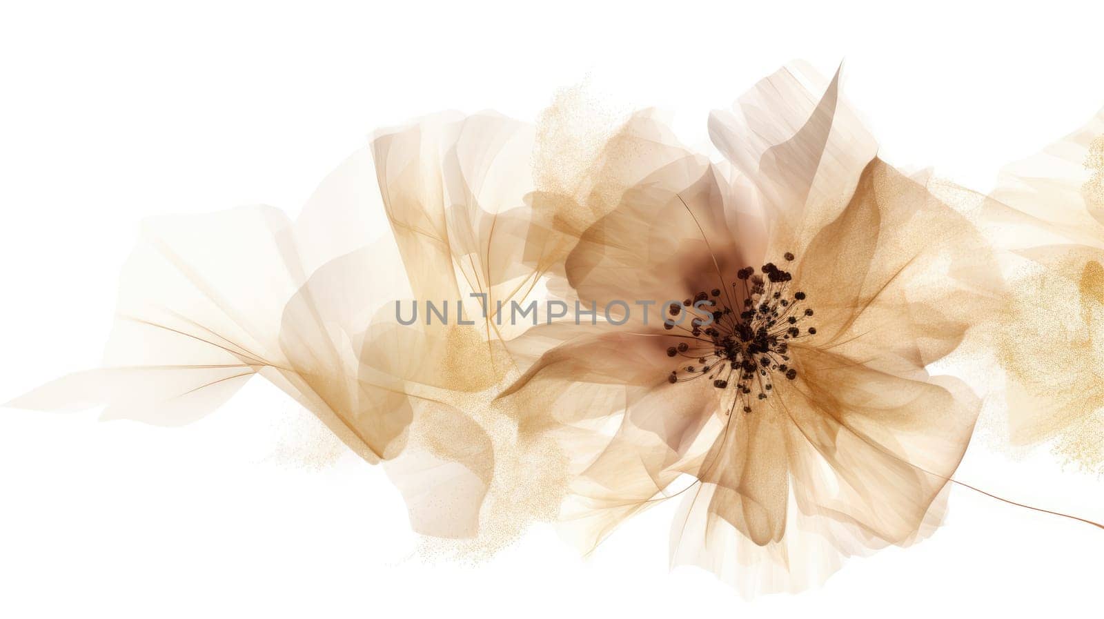 Watercolor abstract design for background of wedding or buzzy social media banner generative AI