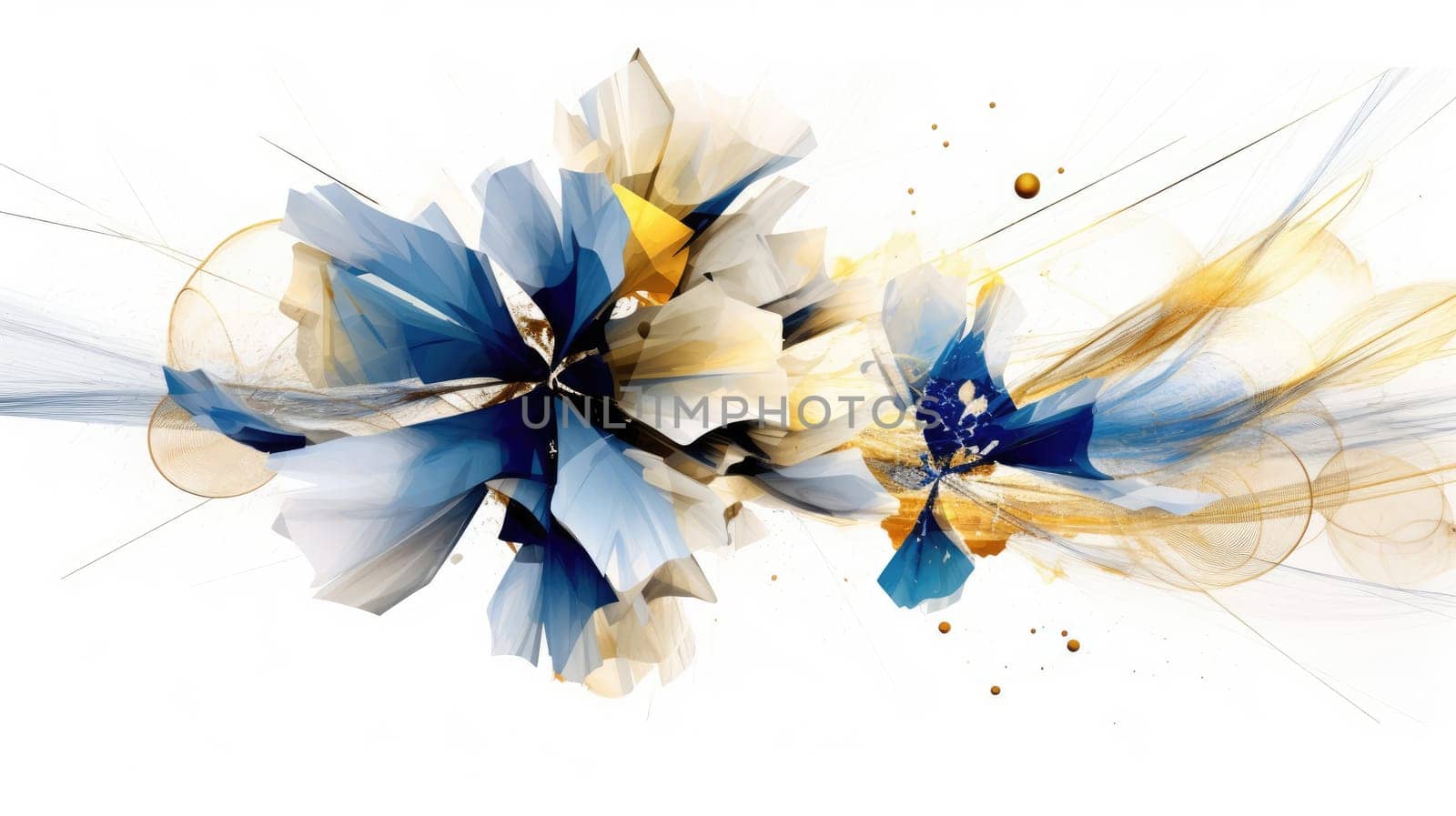 Watercolor abstract design for background wedding or buzzy social media banner by biancoblue